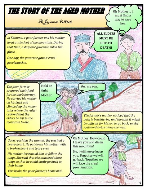Plot Of The Story The Aged Mother .
